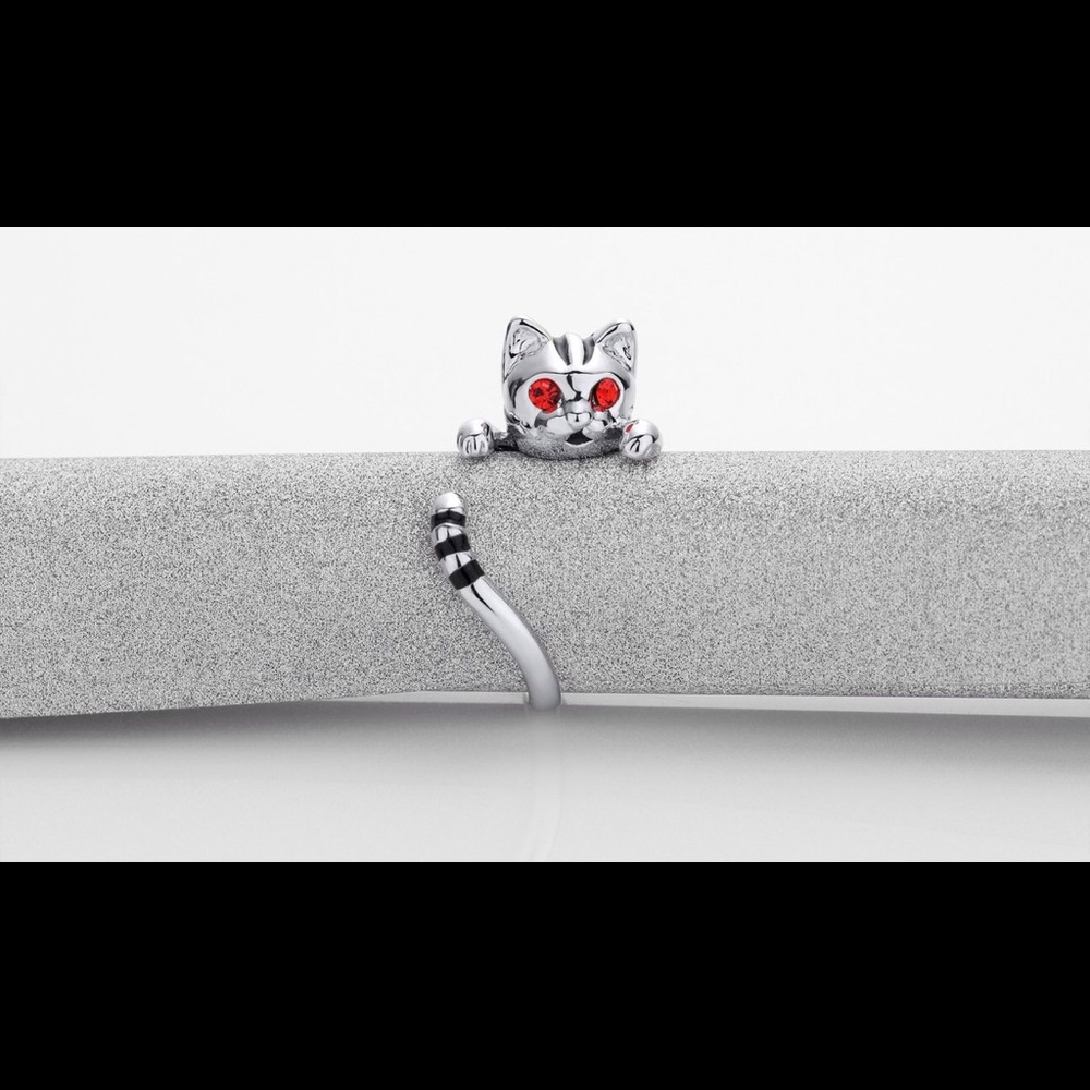 Tiger 🐅 inspired ring adjustable silver